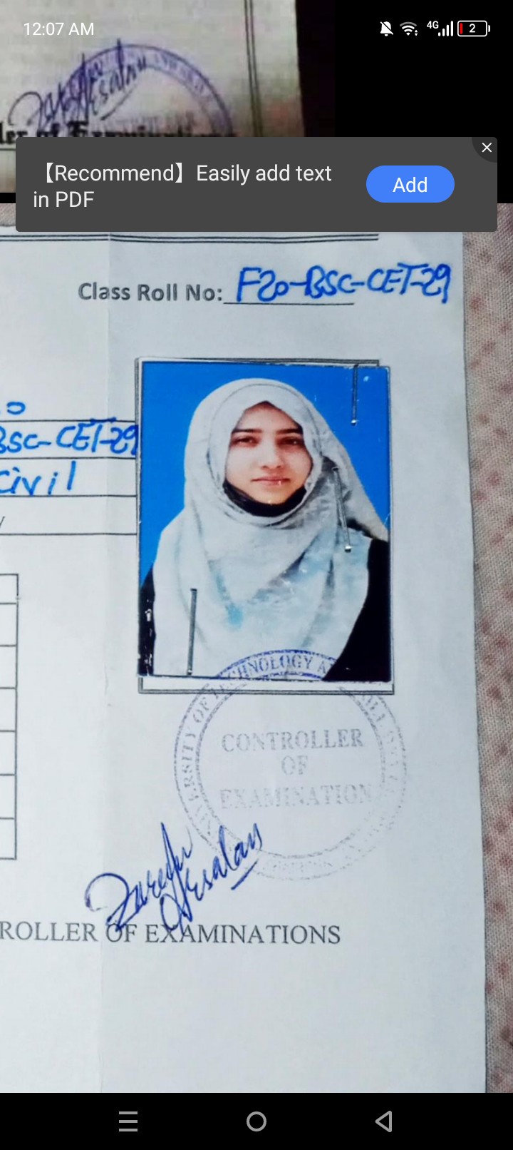 Candidate Image